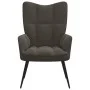 Sillón de relax de terciopelo gris oscuro de vidaXL, Sillones - Ref: Foro24-328074, Precio: 96,22 €, Descuento: %