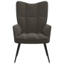 Sillón de relax de terciopelo gris oscuro de vidaXL, Sillones - Ref: Foro24-328074, Precio: 99,51 €, Descuento: %