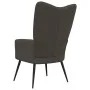 Sillón de relax de terciopelo gris oscuro de vidaXL, Sillones - Ref: Foro24-328074, Precio: 96,22 €, Descuento: %
