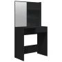 Tocador con espejo negro 74,5x40x141 cm de vidaXL, Tocadores para dormitorios - Ref: Foro24-802805, Precio: 76,07 €, Descuent...