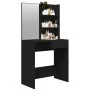 Tocador con espejo negro 74,5x40x141 cm de vidaXL, Tocadores para dormitorios - Ref: Foro24-802805, Precio: 76,07 €, Descuent...
