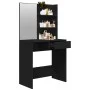 Tocador con espejo negro 74,5x40x141 cm de vidaXL, Tocadores para dormitorios - Ref: Foro24-802805, Precio: 76,07 €, Descuent...
