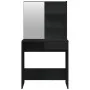 Tocador con espejo negro 74,5x40x141 cm de vidaXL, Tocadores para dormitorios - Ref: Foro24-802805, Precio: 76,07 €, Descuent...