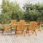 Juego de comedor de jardín 7 piezas madera maciza de teca en Conjuntos de jardín | Comprar online en Foru.es