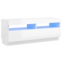 Mueble de TV con luces LED blanco brillante 100x35x40 cm de vidaXL, Muebles TV - Ref: Foro24-804460, Precio: 96,97 €, Descuen...