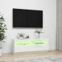 Mueble de TV con luces LED blanco brillante 100x35x40 cm de vidaXL, Muebles TV - Ref: Foro24-804460, Precio: 95,26 €, Descuen...