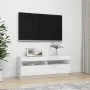 Mueble de TV con luces LED blanco brillante 100x35x40 cm de vidaXL, Muebles TV - Ref: Foro24-804460, Precio: 95,26 €, Descuen...