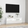 Mueble de TV con luces LED blanco brillante 100x35x40 cm de vidaXL, Muebles TV - Ref: Foro24-804460, Precio: 96,97 €, Descuen...