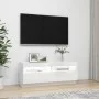 Mueble de TV con luces LED blanco brillante 100x35x40 cm de vidaXL, Muebles TV - Ref: Foro24-804460, Precio: 95,26 €, Descuen...