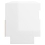 Mueble de TV con luces LED blanco brillante 100x35x40 cm de vidaXL, Muebles TV - Ref: Foro24-804460, Precio: 96,97 €, Descuen...