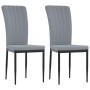Sillas de comedor 2 unidades terciopelo gris claro de vidaXL, Sillas de comedor - Ref: Foro24-326093, Precio: 102,67 €, Descu...