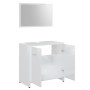 Juego muebles de baño 3 piezas madera ingeniería blanco brillo de vidaXL, Muebles de baño - Ref: Foro24-3056922, Precio: 154,...