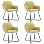 Sillas de comedor 4 unidades de tela verde de vidaXL, Sillas de comedor - Ref: Foro24-277104, Precio: 358,87 €, Descuento: %