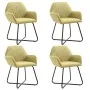 Sillas de comedor 4 unidades de tela verde de vidaXL, Sillas de comedor - Ref: Foro24-277104, Precio: 354,25 €, Descuento: %