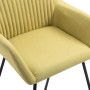 Sillas de comedor 4 unidades de tela verde de vidaXL, Sillas de comedor - Ref: Foro24-277104, Precio: 358,87 €, Descuento: %