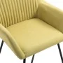 Sillas de comedor 4 unidades de tela verde de vidaXL, Sillas de comedor - Ref: Foro24-277104, Precio: 354,25 €, Descuento: %