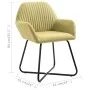 Sillas de comedor 4 unidades de tela verde de vidaXL, Sillas de comedor - Ref: Foro24-277104, Precio: 354,25 €, Descuento: %