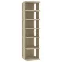 Muebles zapateros 2 uds color roble Sonoma 27,5x27x102 cm de vidaXL, Zapateros y organizadores de calzado - Ref: Foro24-80849...