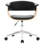 Sillas de comedor giratorias 2 unidades cuero sintético negro de vidaXL, Sillas de comedor - Ref: Foro24-3054881, Precio: 297...