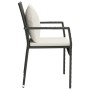Sillas de jardín con cojines 4 unidades ratán sintético negro de vidaXL, Conjuntos de jardín - Ref: Foro24-319879, Precio: 25...