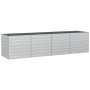 Arriate de acero galvanizado plateado 320x80x77 cm de vidaXL, Maceteros y jardineras - Ref: Foro24-316890, Precio: 98,09 €, D...