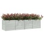 Arriate de acero galvanizado plateado 320x80x77 cm de vidaXL, Maceteros y jardineras - Ref: Foro24-316890, Precio: 98,09 €, D...