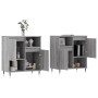 Aparadores 2 piezas madera contrachapada gris Sonoma de vidaXL, Aparadores - Ref: Foro24-3190123, Precio: 116,87 €, Descuento: %