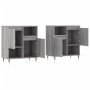 Aparadores 2 piezas madera contrachapada gris Sonoma de vidaXL, Aparadores - Ref: Foro24-3190123, Precio: 116,87 €, Descuento: %