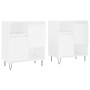Aparadores 2 piezas madera contrachapada blanco de vidaXL, Aparadores - Ref: Foro24-3190125, Precio: 118,04 €, Descuento: %