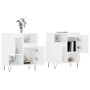 Aparadores 2 piezas madera contrachapada blanco de vidaXL, Aparadores - Ref: Foro24-3190125, Precio: 118,04 €, Descuento: %