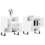 Aparadores 2 uds madera contrachapada blanco brillo de vidaXL, Aparadores - Ref: Foro24-3190135, Precio: 139,78 €, Descuento: %