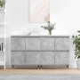 Aparadores 2 uds madera contrachapada gris hormigón de vidaXL, Aparadores - Ref: Foro24-3190169, Precio: 129,51 €, Descuento: %