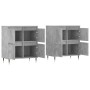 Aparadores 2 uds madera contrachapada gris hormigón de vidaXL, Aparadores - Ref: Foro24-3190169, Precio: 129,51 €, Descuento: %