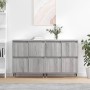 Aparadores 2 piezas madera contrachapada gris Sonoma de vidaXL, Aparadores - Ref: Foro24-3190171, Precio: 133,90 €, Descuento: %