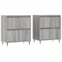 Aparadores 2 piezas madera contrachapada gris Sonoma de vidaXL, Aparadores - Ref: Foro24-3190171, Precio: 133,90 €, Descuento: %