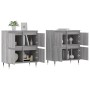 Aparadores 2 piezas madera contrachapada gris Sonoma de vidaXL, Aparadores - Ref: Foro24-3190171, Precio: 133,90 €, Descuento: %