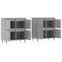 Aparadores 2 piezas madera contrachapada gris Sonoma de vidaXL, Aparadores - Ref: Foro24-3190171, Precio: 133,90 €, Descuento: %
