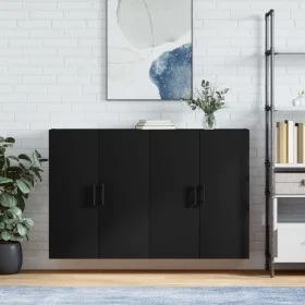 Wandschränke 2 Einheiten schwarz 69,5x34x90 cm von vidaXL, Sideboards - Ref: Foro24-3195644, Preis: 166,82 €, Rabatt: %