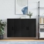 Armarios de pared 2 unidades negro 69,5x34x90 cm de vidaXL, Aparadores - Ref: Foro24-3195644, Precio: 172,34 €, Descuento: %
