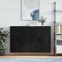 Armarios de pared 2 unidades negro 69,5x34x90 cm de vidaXL, Aparadores - Ref: Foro24-3195644, Precio: 166,82 €, Descuento: %