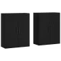 Armarios de pared 2 unidades negro 69,5x34x90 cm de vidaXL, Aparadores - Ref: Foro24-3195644, Precio: 166,82 €, Descuento: %
