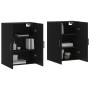Armarios de pared 2 unidades negro 69,5x34x90 cm de vidaXL, Aparadores - Ref: Foro24-3195644, Precio: 172,34 €, Descuento: %