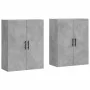 Armario de pared 2 unidades gris hormigón 69,5x34x90 cm de vidaXL, Aparadores - Ref: Foro24-3195647, Precio: 126,84 €, Descue...