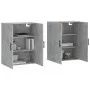 Armario de pared 2 unidades gris hormigón 69,5x34x90 cm de vidaXL, Aparadores - Ref: Foro24-3195647, Precio: 126,84 €, Descue...