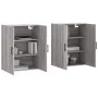 Armarios de pared 2 unidades gris Sonoma 69,5x34x90 cm de vidaXL, Aparadores - Ref: Foro24-3195649, Precio: 136,35 €, Descuen...
