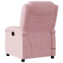 Sillón reclinable de masaje eléctrico terciopelo rosa en Sillones | Comprar online en Foru.es