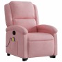 Sillón reclinable de masaje elevable terciopelo rosa en Sillones | Comprar online en Foru.es