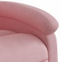 Sillón reclinable de masaje elevable terciopelo rosa en Sillones | Comprar online en Foru.es