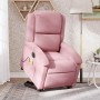 Sillón de masaje reclinable elevable terciopelo rosa en Sillones | Comprar online en Foru.es