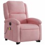 Sillón de masaje reclinable elevable terciopelo rosa en Sillones | Comprar online en Foru.es